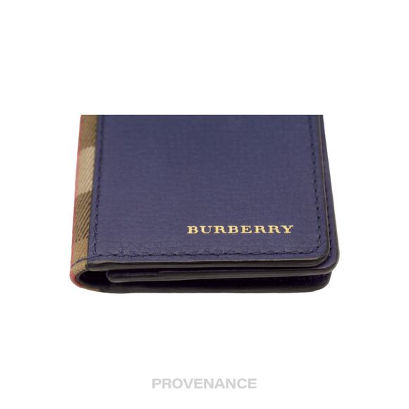 🔴 Burberry Pocket Organizer Wallet - Blue with Nova Check - Picture 5 of 8